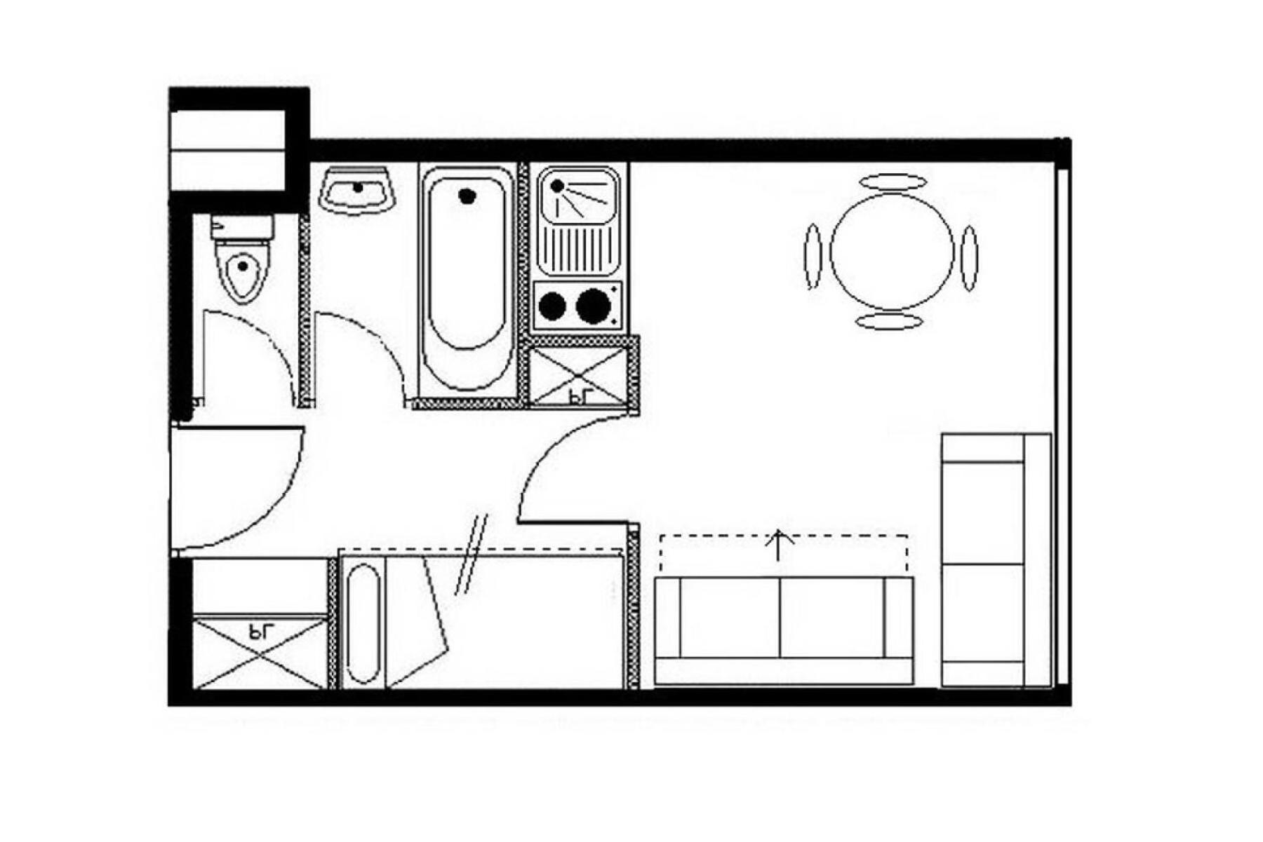 Residence Boedette A - Studio Classique - Depart Et Retour Skis Aux Pieds Mae-3564 Saint-Martin-de-Belleville Bagian luar foto